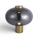 Ver imagem 1 de Abajur Mirage Dourado e Fumê Led 1x1w 3000k 300lm