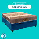 Ver imagem 4 de Cama Box Bau Azul Casal + Colchão D26 Ortophedic Sankonfort