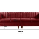 Ver imagem 3 de Sofá 4 Lugares Decoração Retrô Clássico Realeza Chesterfield