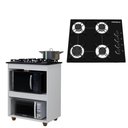 Ver imagem 1 de Kit Balcão Cooktop Turim Branco com Fogão Cooktop 4 Bocas Chamalux