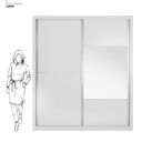 Ver imagem 3 de Guarda-roupa Casal 2 Portas 4 Gavetas 100% MDF London Prime Yescasa