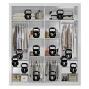 Ver imagem 4 de Guarda-roupa Casal 2 Portas 4 Gavetas 100% MDF London Prime Yescasa