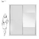 Ver imagem 3 de Guarda-roupa Casal 2 Portas 4 Gavetas 100% MDF London Prime Yescasa