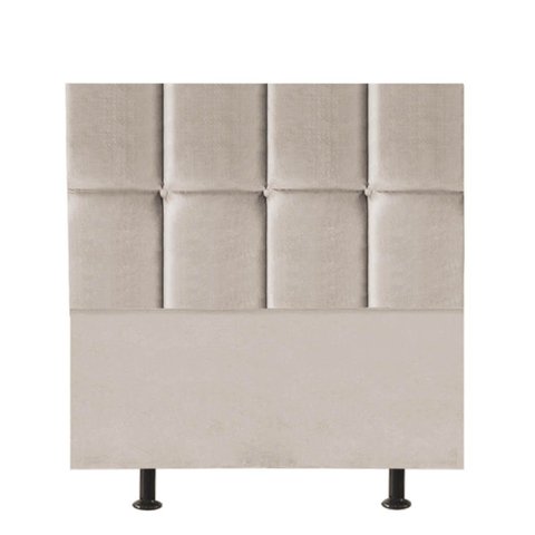 Cabeceira para Cama Box Solteiro 90 Cm Poliana:bege
