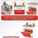 Ver imagem 4 de Cozinha Infantil Pia MDF com Acessorios Torneira Cuba Brinquedo Educativo Faz de Conta Menina Menino