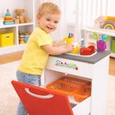 Ver mais imagens de Cozinha Infantil Pia MDF com Acessorios Torneira Cuba Brinquedo Educativo Faz de Conta Menina Menino