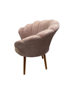 Ver imagem 5 de Kit 2 Poltronas Pétala Veludo Rose Pés Palito - Bela Móveis