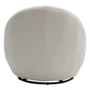 Ver imagem 7 de Poltrona Orgânica Kaira Giratória Bouclé Sheep Off White - Nexta Casa