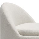 Ver mais imagens de Poltrona Orgânica Kaira Giratória Bouclé Sheep Off White - Nexta Casa