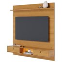 Ver imagem 5 de Painel Tv 60 Pol Bancada Suspensa 160cm com Led Zali Naturale C05 - Mpozenato