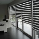 Ver imagem 1 de Cortina Persiana Rolo Double Vision Preta 1,60 x 1,60