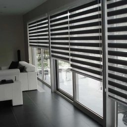 Cortina Persiana Rolo Double Vision Preta 1,30 x 1,80 - 1