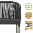 Ver imagem 3 de 5 Cadeiras de Jantar Noronha Fendi Corda Náutica E11 Trama Preto