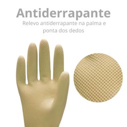 2 Pares Luva Comprida Borracha Impermeável Isolante - 9