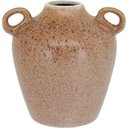 Ver imagem 1 de Vaso Decorativo Enfeite Casa Cerâmica 17x17x17cm Bege