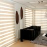 Cortina Persiana Rolo Double Vision Bege 1,40 x 2,20 - 1