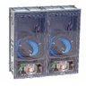 Caixa Montada para 02 Medidores - para Muro Lateral 3091/mb2 - Disjuntor Acesso Frontal Strahl - 1