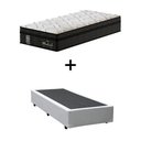 Ver imagem 1 de Cama Box Solteiro + Colchão de Molas Ensacadas Probel Madrid Pillow Euro Solteiro