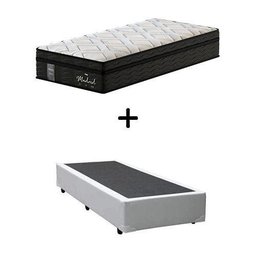 Cama Box Solteiro + Colchão de Molas Ensacadas Probel Madrid Pillow Euro Solteiro - 1