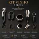 Ver imagem 2 de Kit Saca Rolhas Abridor de Vinhos 5 Peças