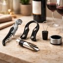 Ver imagem 1 de Kit Saca Rolhas Abridor de Vinhos 5 Peças