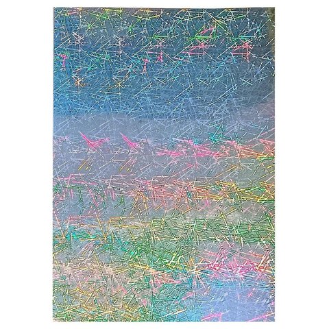 Vinil Adesivo Holográfico Mix Brilhante A4 135g À Prova D'água Filme Adesivo Pvc Glossy com 10 Folha