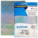 Ver imagem 3 de Vinil Adesivo Holográfico Mix Brilhante A4 135g À Prova D'água Filme Adesivo Pvc Glossy com 10 Folha