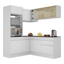 Ver imagem 1 de Armário de Cozinha Completa de Canto com Rodapé Veneza Multimóveis V2098 Branco