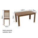 Ver imagem 7 de Mesa Tampo de Madeira c/6 Cadeiras Rustic Crema Bege Rustic