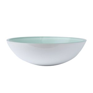 Kit Banheiro Cuba de Vidro Redonda 35 cm com Válvula Click:Branco