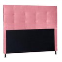 Ver imagem 1 de Cabeceira Solteiro 0,90m Berlim Suede Rosa