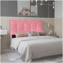 Ver imagem 3 de Cabeceira Solteiro 0,90m Berlim Suede Rosa
