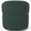 Ver imagem 7 de Poltrona Giratória Orgânica para Sala de Estar Living Helena L02 Suede Verde Musgo - Lyam Decor