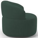 Ver imagem 6 de Poltrona Giratória Orgânica para Sala de Estar Living Helena L02 Suede Verde Musgo - Lyam Decor