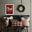 Ver imagem 2 de Quadro Decorativo de Natal - Cavalinho 33x24cm - com Vidro:moldura Branca