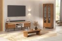 Ver imagem 1 de Conjunto Sala de Estar: Rack + Cristaleira + Mesa de Centro