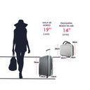 Ver imagem 7 de Kit Mala de Bordo Mais Frasqueira Rígida - Gladiador A2 Cor:cinza