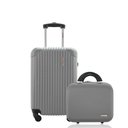 Ver imagem 1 de Kit Mala de Bordo Mais Frasqueira Rígida - Gladiador A2 Cor:cinza