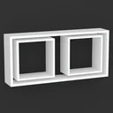 Ver imagem 4 de Kit 3 Peças Nicho Branco Prateleira Decoração 50x25