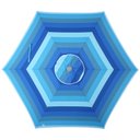 Ver imagem 2 de Guarda Sol Alumínio Premium Milagres 2,40m Listrada Belfix:azul