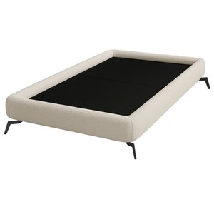 Cama Solteiro Pés Ferro 105cm Emma Bouclé Off White - Nexta Casa