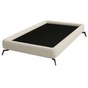 Ver imagem 1 de Cama Solteiro Pés Ferro 105cm Emma Bouclé Off White - Nexta Casa