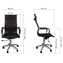 Ver imagem 6 de Kit 2 Cadeiras Presidente Giratória Esteirinha Charles Eames Vermelho Bering Cadeira Presidente Este