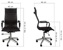 Ver imagem 6 de Kit 2 Cadeiras Presidente Giratória Esteirinha Charles Eames Vermelho Bering Cadeira Presidente Este