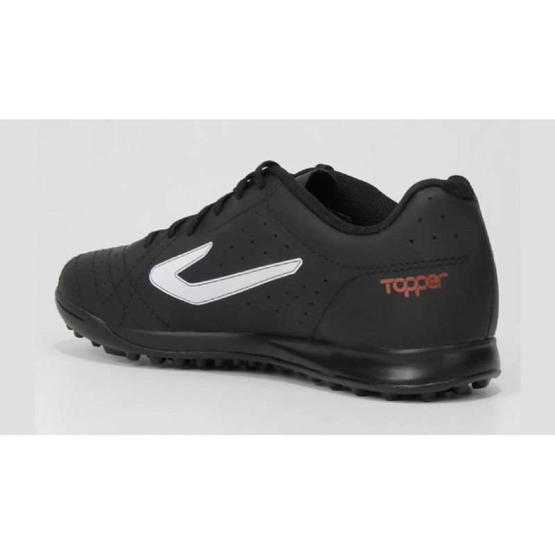 Chuteira Futebol Society Topper Top Boleiro V Adulto Unissex Ref Tp03330001 - Tam 37 Ao 43 Preto - 2