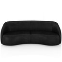 Ver imagem 3 de Sofá 4 Lugares para Sala Living Orgânico 288cm Eron M03 Couríssimo Preto - Lyam Decor