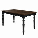Ver imagem 3 de Conjunto de Mesa e 4 Cadeiras Torneadas em Madeira Maciça Preto