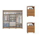 Ver imagem 4 de Conjunto Quarto Adulto Guarda-Roupa + Mesa de Cabeceira New Jade
