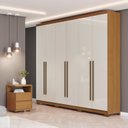 Ver imagem 1 de Conjunto Quarto Adulto Guarda-Roupa + Mesa de Cabeceira New Jade