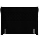 Ver imagem 3 de Cabeceira Cama Box Casal 140 cm Madrid Bouclê Preto - Lyam Decor